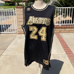 Kobe Bryant Black/Gold Adidas Swingman Jersey